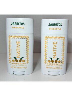Native Deodorant Jarritos Pineapple 2.65 Oz Limited Edition Lot Of 2